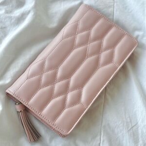 Elegant WOLF Caroline Blush Quilted Women's Jewelry Portfolio